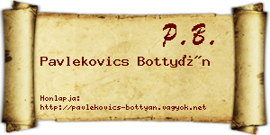 Pavlekovics Bottyán névjegykártya